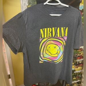 Nirvana Graphic T-Shirt in Gray